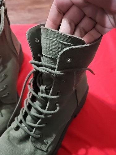 ✅️GUESS boots women Size 7.5 Shoes Dark Olive Combat - Picture 7 of 16