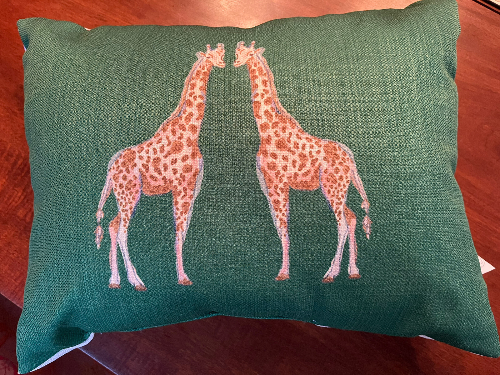 Sewing Down South Giraffes On Grass Throw Pillow 17X13 Craig Conover