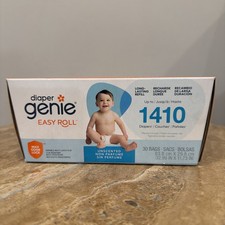 Diaper Genie Easy Roll Refill, 30 Bags, Holds Up to 1410 Diapers, Unscented