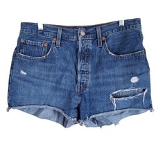 Levi's 501 Button Fly Cut Off Shorts Size 32