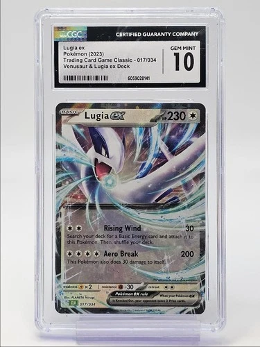 LUGIA EX 2023 POKEMON TCG CLASSIC VENUSAUR & LUGIA EX DECK 17/34 CGC 10 Q5677