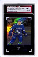 2019-20 Upper Deck Tim Hortons Quinn Hughes Rookie KSA 9.5 (Free Shipping $100+)