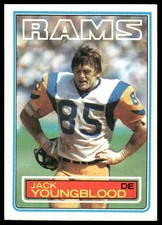 Jack Youngblood 1983 Topps #96 Los Angeles Rams