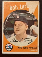 1959 Topps Bob Turley #60 (Poor) (See description)