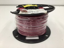 SOUTHWIRE 26990204 Wire: Copper, 16 AWG, 1 Conductors, Solid, Red, 500 ft Lg,