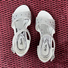 Girls' Dress Pageant Evening Party Shoes size 10 White