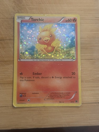 Torchic 3/12 McDonald's Promo 2015 English Pokemon Card Promo Holo Foil HP