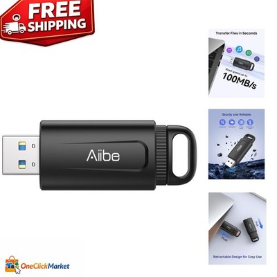 Portable 256GB USB 3.0 Flash Drive - Fast Data Transfer & Retractable Design