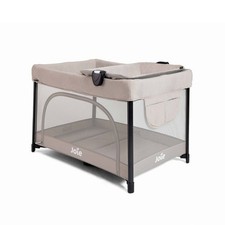 Joie Sesame LX One-Hand Fold Playard with Bassinet & Folding Changer - Dove