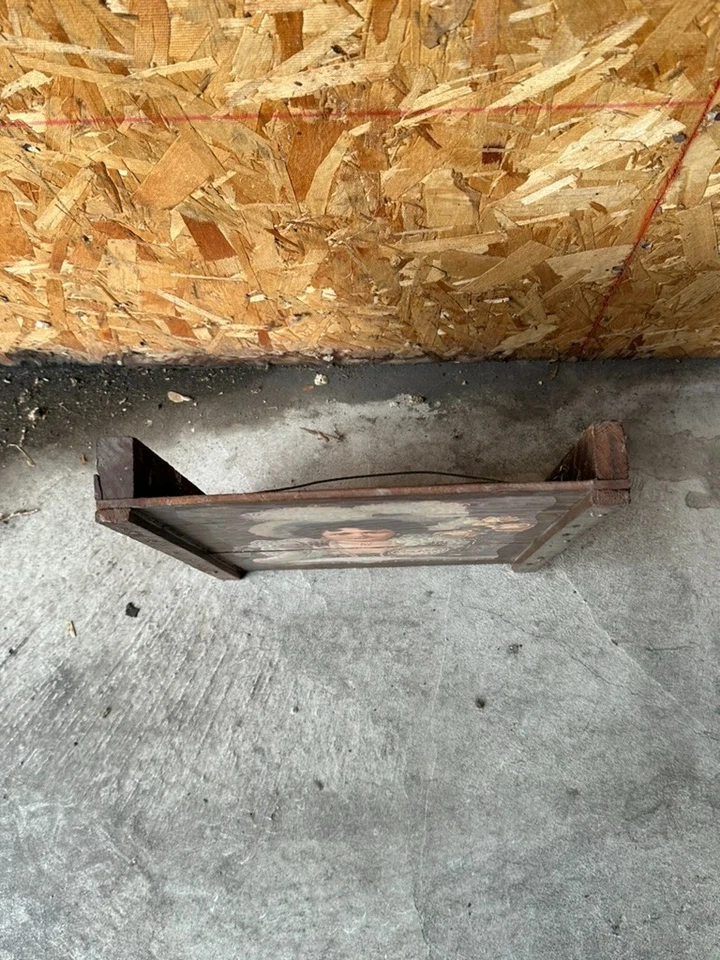 Vintage Coca-Cola Wood Slat Sign Painting Victorian Lady Picture - Image 2 of 4