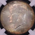 1964 P Kennedy Half Dollar NGC MS66, Dual toned, FREE SHIPPING
