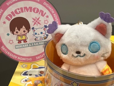 Digimon hikari tailmon collectible figure plush keychain ornament chibi cute