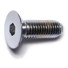 10mm-1.5 x 30mm Chrome Class 10.9 Flat Head Hex Socket Cap Screws (10 pcs.)