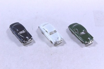 Three Hand Painted 1950s Life-Like Cars for Auto Carriers Excellent Condition