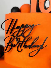 3pcs "Happy Birthday" Acrylic Cake Topper - Birthday Party Cake Decoration, Cake