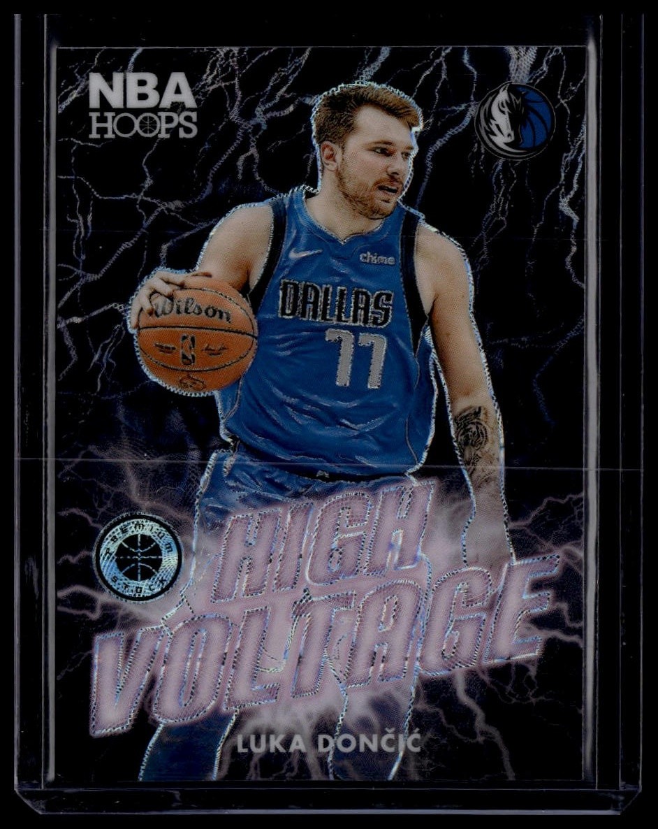 2023-24 Hoops Premium Stock #14 Luka Doncic High Voltage Premium