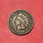 (1) Beautiful Toned Antique 1906 Indian Head Cent/Penny VF-VERY FINE NICE DETAIL