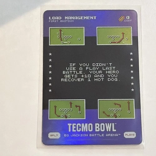 2026 Bo Jackson Battle Arena TECMO BOWL Battlefoil Load Management BPL7 - SSP