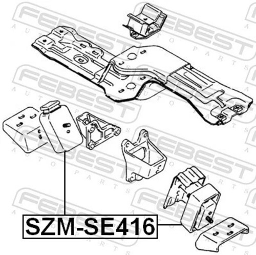 Für FEBEST SZM-SE416 ENGINE CUSHION FRONT SUZUKI SIDEKICK SE416 1996-1998