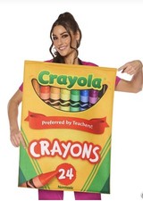 InSpirit Designs Classic Crayola Box Adult Costume. NWT One Size 22 