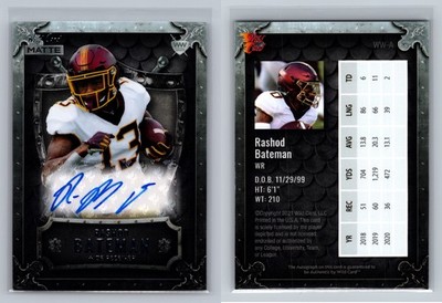 Rashod Bateman-2021 Wild Card Matte  WEEKEND WARRIOR  Auto RC #WW-A