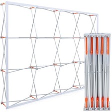8 x 10 ft Portable Pop up Display Stand Trade Show Backdrop Tension Booth Col...