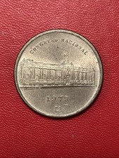 1979 Peru Congreso Nacional Silver Coin Mil 1000 Soles .500 Silver Coin .25