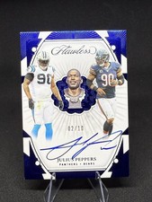2024 Panini Flawless Julius Peppers Career Progressions /10 Blue Auto