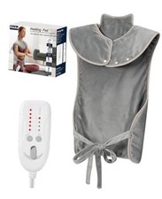 Heating Pad for Back Neck and Shoulder, Light Grey, 21" 37"