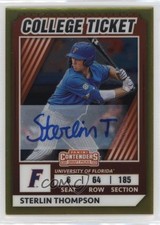 2022 Panini Elite Extra Edition Signatures 64/99 Sterlin Thompson Auto 9hx