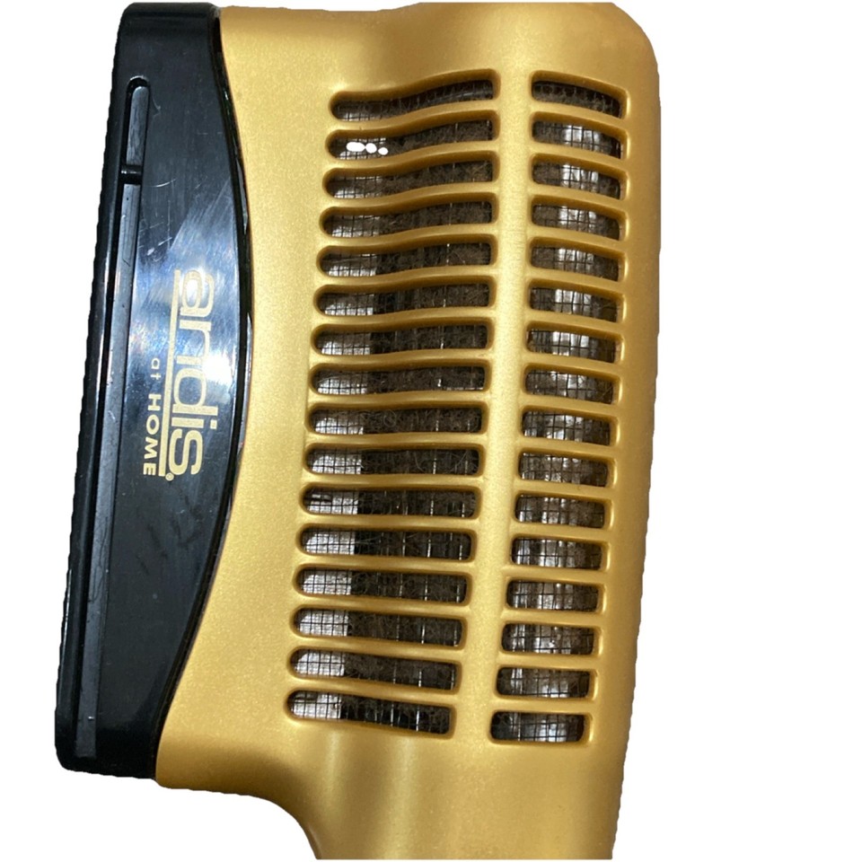 Andis Gold Hair Dryer Comb Adjustable Heat, Cool Shot, Dual Voltage ...