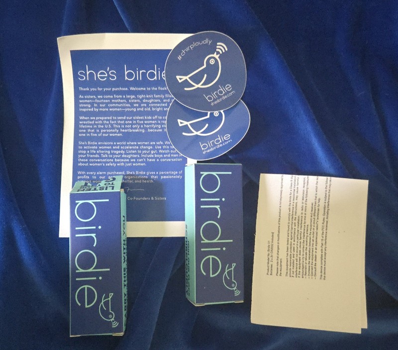 She’s Birdie  Original Safety Alarm for Women by Women Metallic Rose Pair