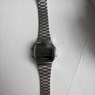 CASIO Watch Illuminator A168WE Men's