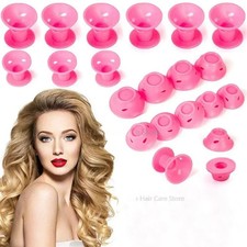 10pcs Heatless Hair Curlers No Heat Hair Rollers Soft Silicone Curls Sleeping La