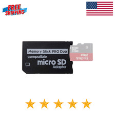 PSP Memory Stick w/ MS Pro Duo Adapter Card for PSP Cybershot Camera NEW SEALED