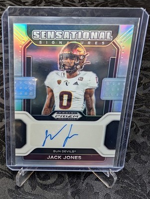 2022 Panini Prizm Draft Picks, Jack Jones, ''Silver Sensational Signatures''