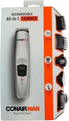 NEW Conair Man Rechargeable All-in-1 Trimmer (GMT189R) D6