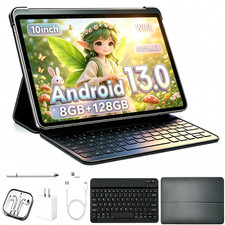 10'' Android 13 Tablet 8GB RAM 128GB ROM Dual Camera 8800mAh For Student Gift