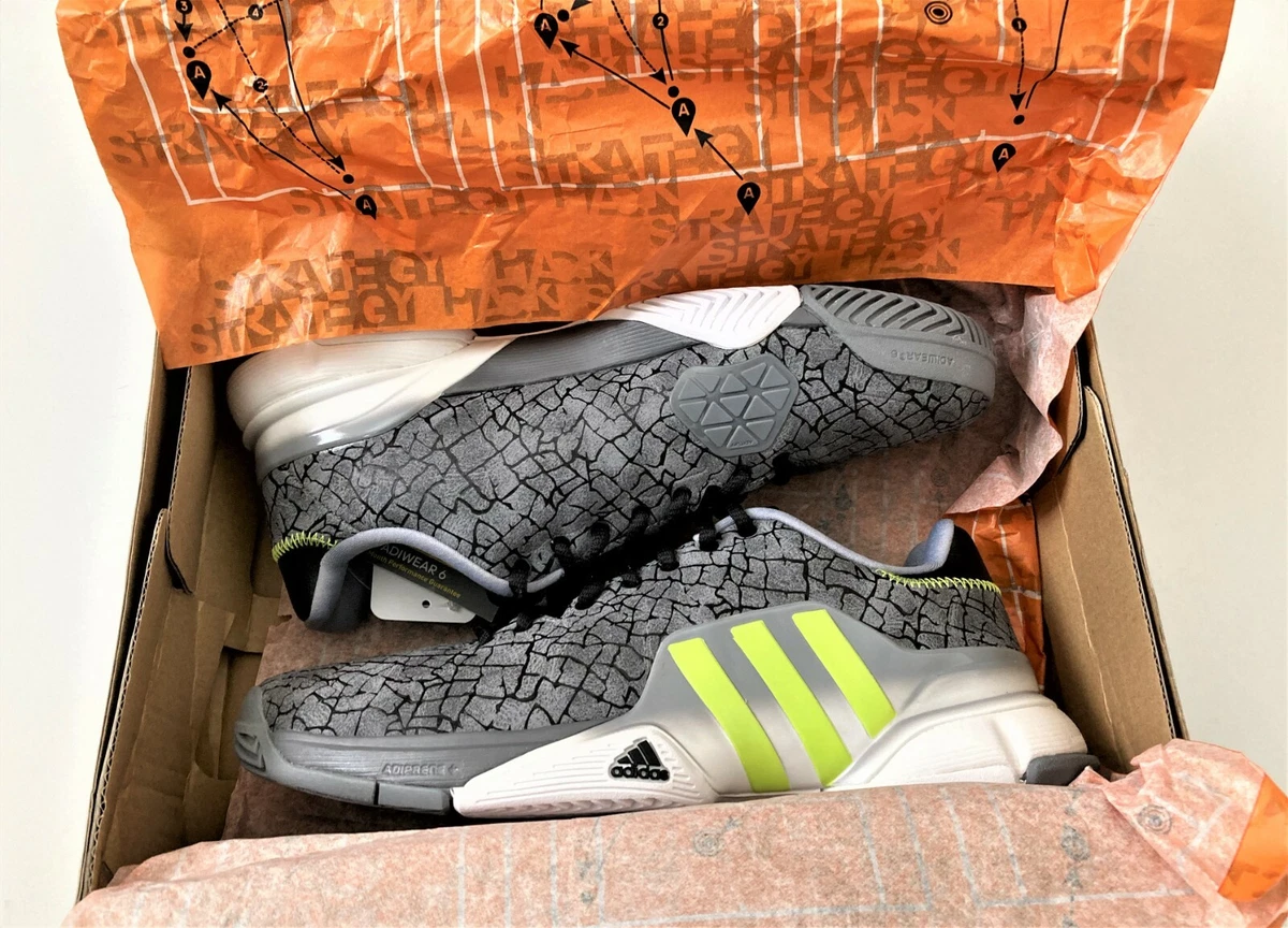 adidas gazelle silver green womens adidas Barricade Men's Clay Court Tennis Shoes - Black main image 1