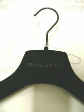 GIVENCHY 15 1/2 " BLACK VELVET FELT SUIT HANGERS SET 4