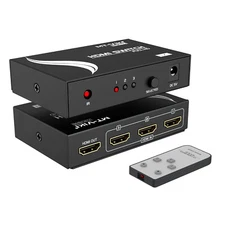 MT-VIKI 3x1 HDMI Switch 4K 30HZ 3 Port Switcher with Wireless IR Remote for 3D