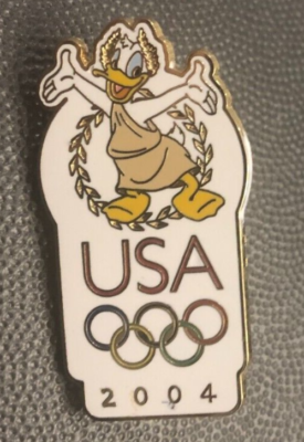 Disney pin 30891 USA Olympic Logo Donald Duck Olympics games rings