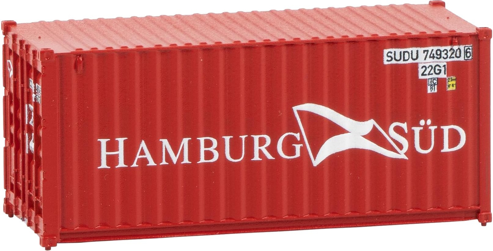 Faller 20' Hamburg Süd 182001 H0 Container Pack of 1