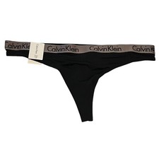NWT CALVIN KLEIN Thong Sz M-L-XL Black Taupe