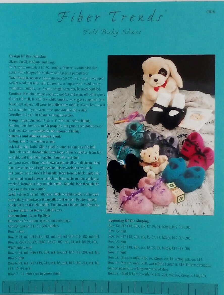 Fiber Trends Knitting Pattern Vintage 1995 Bev Galeskas Ch-6