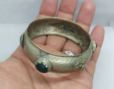 VINTAGE ANTIQUE MOROCCAN BRACELET BERBER BEDOUIN ETHNIC TUAREG CUFF BANGLE