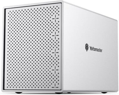 5 Bay RAID Typ C Festplattengehäuse Externe Gehäuse für 2,5'' 3,5'' SATA SSDs HDDs