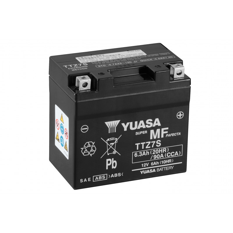 Batterie YUASA TTZ7S moto 12V 6.3Ah idéale pour le road trip
