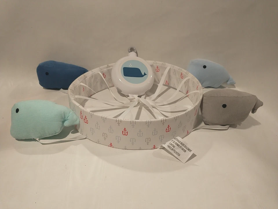 Target WHALES Anclas Náutica Musical Cuna Móvil Brahm's Lullaby Batería Funciona Foto 2 de 4