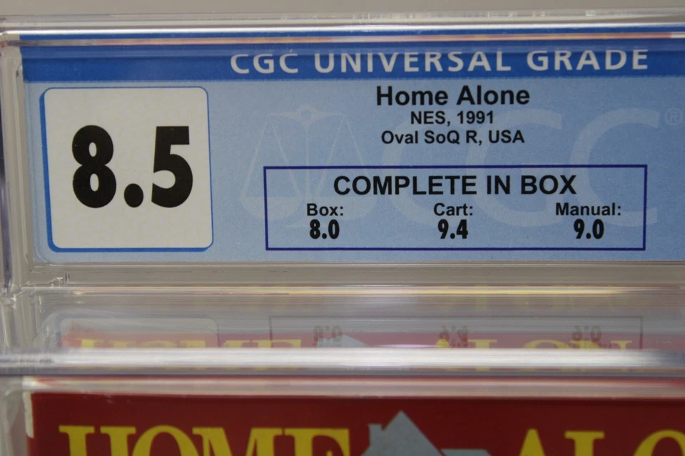 Home Alone Nintendo NES 1991 CIB CGC Graded 8.5 - Image 4 of 4